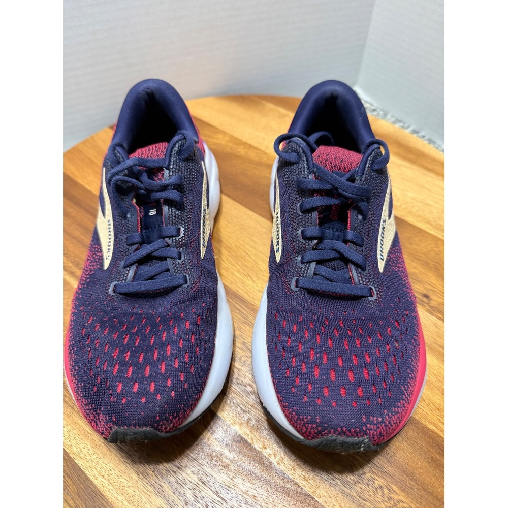 Brooks Ghost 16 Running Shoes Womens 7 Navy Pink DNA LOFT v2